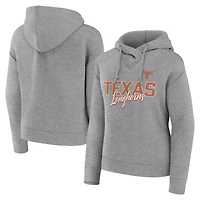 Sweat à capuche Fanatics Heather Gray Texas Longhorns Script Favorite pour femme