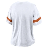 Women's Fanatics White Texas Longhorns Hometown Premium Script T-Shirt