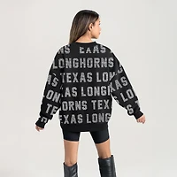 Women's Gameday Couture  Black Texas Longhorns Hype Era Sweatshirt