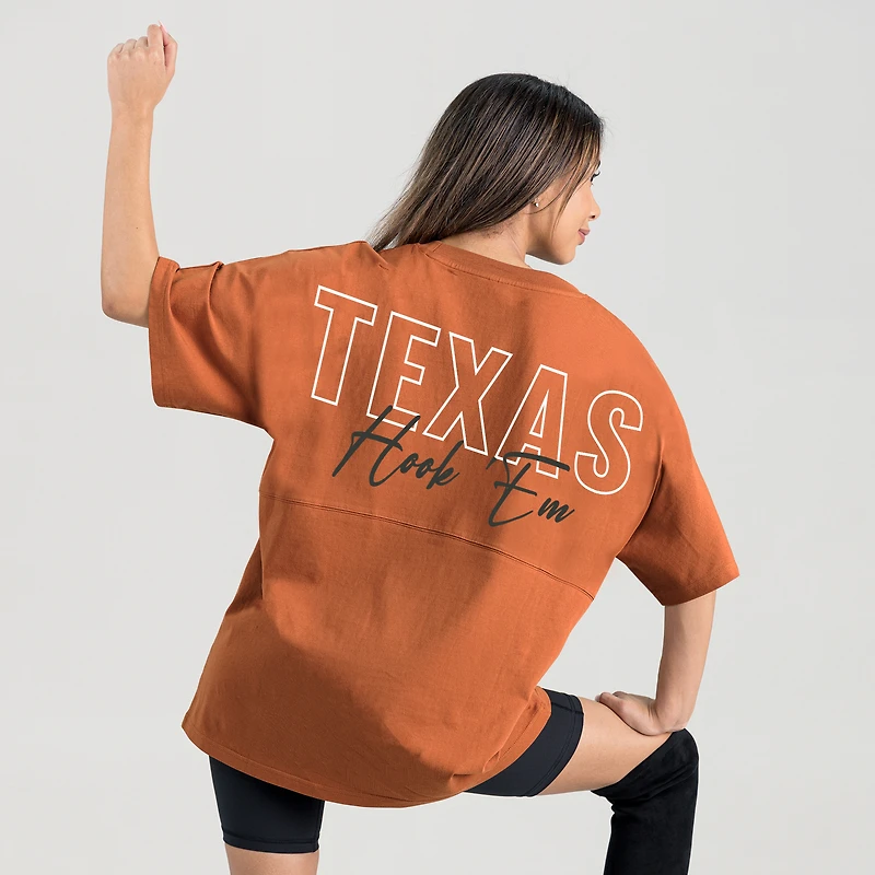 T-shirt surdimensionné Gameday Couture Texas Orange Longhorns pour femme