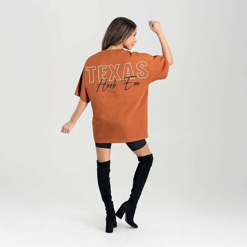 T-shirt surdimensionné Gameday Couture Texas Orange Longhorns pour femme
