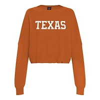 Pull oversize en tricot lierre orange brûlé Texas Longhorns pour femme Hype and Vice