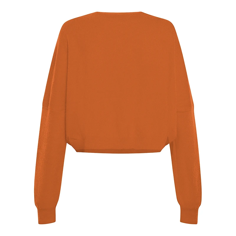 Pull oversize en tricot lierre orange brûlé Texas Longhorns pour femme Hype and Vice