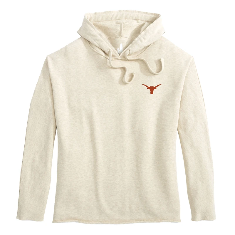 Women's johnnie-O Oatmeal Texas Longhorns Kelli Hoodie