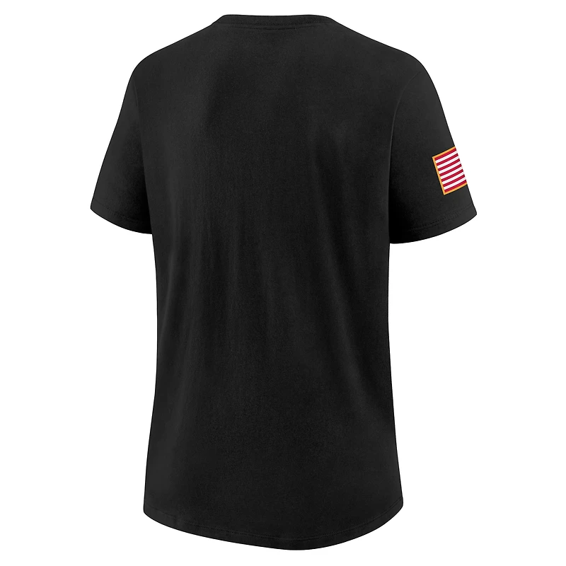 Women's Nike Black Texas Longhorns 2025 Military Appreciation Dri-FIT T-Shirt
