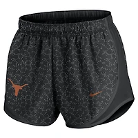Women's Nike Black Texas Longhorns Tempo Pattern Dri-FIT Shorts