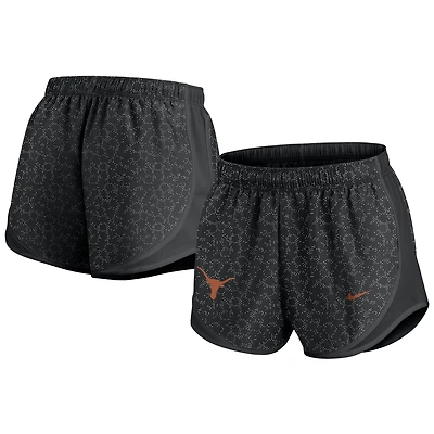 Women's Nike Black Texas Longhorns Tempo Pattern Dri-FIT Shorts