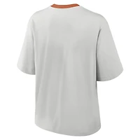 Women's Nike Gray Texas Longhorns Legacy Arch Script Boxy T-Shirt