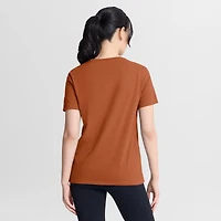 T-shirt Nike orange pour femme avec logo Texas Longhorns Script Mantra