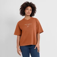 T-shirt Nike Texas Orange Longhorns pour femme, coupe carrée, étiquette établie