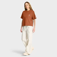 T-shirt Nike Texas Orange Longhorns Legacy Pocket Boxy pour femme