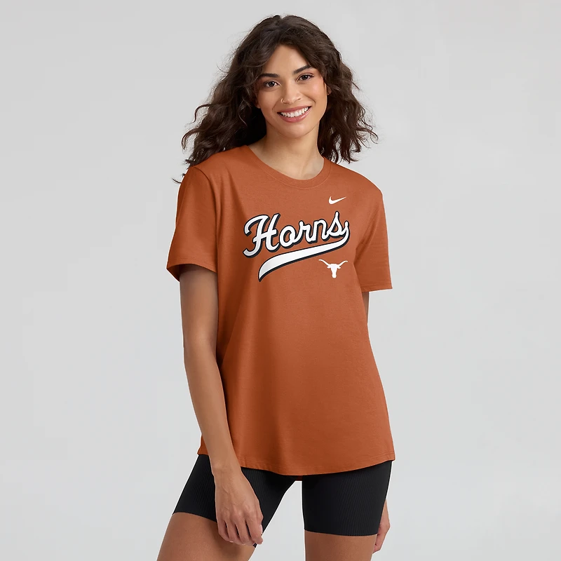 Women's Nike Texas Orange Longhorns Local Script T-Shirt