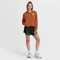 Women's Nike Texas Orange Longhorns Mantra Cropped Full-Zip Hoodie