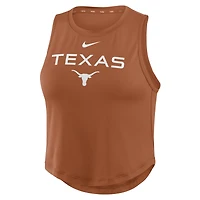 Débardeur court Nike Texas Orange Longhorns One Dri-FIT pour femme