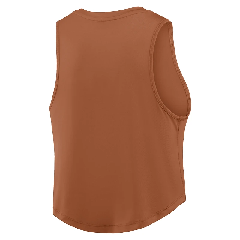 Débardeur court Nike Texas Orange Longhorns One Dri-FIT pour femme