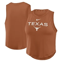 Débardeur court Nike Texas Orange Longhorns One Dri-FIT pour femme