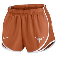 Women's Nike Texas Orange Longhorns Primetime Tempo Dri-FIT Shorts