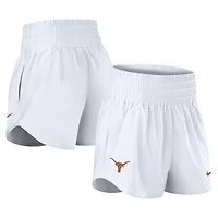 Short Nike Performance One Dri-FIT taille haute blanc Texas Longhorns pour femme