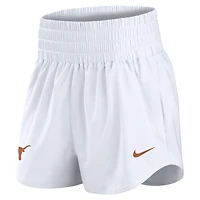 Women's Nike White Texas Longhorns Performance One Dri-FIT High-Rise Shorts