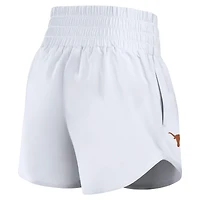 Women's Nike White Texas Longhorns Performance One Dri-FIT High-Rise Shorts