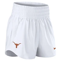 Women's Nike White Texas Longhorns Performance One Dri-FIT High-Rise Shorts