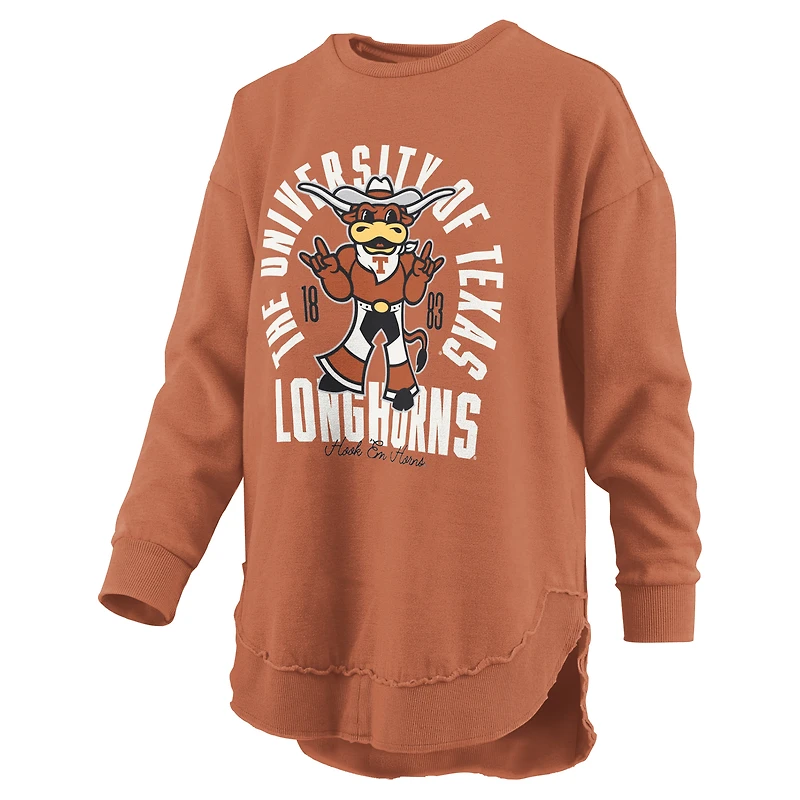 Women's Pressbox  Texas Orange Longhorns Blitz Long Sleeve T-Shirt