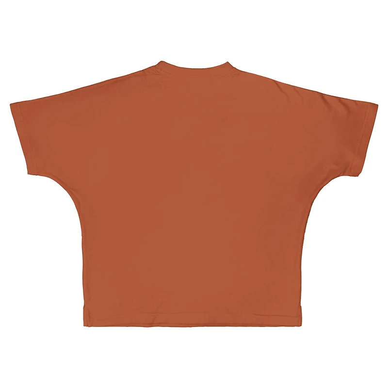 Women's Pressbox  Texas Orange Longhorns Flannigan Oversized T-Shirt