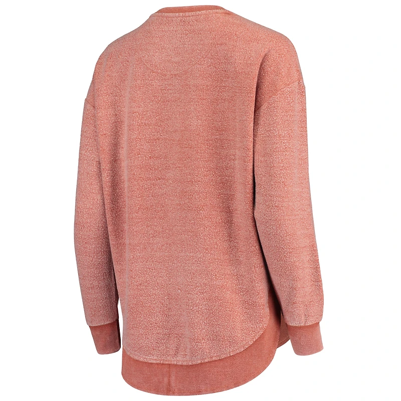 Women's Pressbox Texas Orange Longhorns Ponchoville Pullover Sweatshirt
