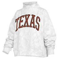 Sweat-shirt à col montant camouflage Texas Longhorns blanc Pressbox pour femme
