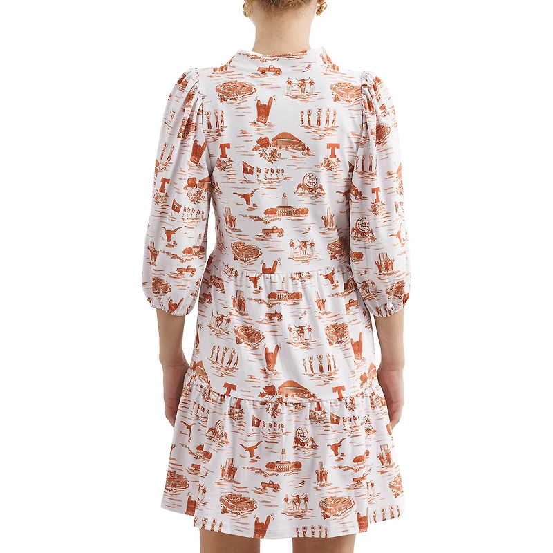 Robe Tory pour femme Smith & Quinn Texas Orange/Burnt Orange Longhorns Tailgate Collection
