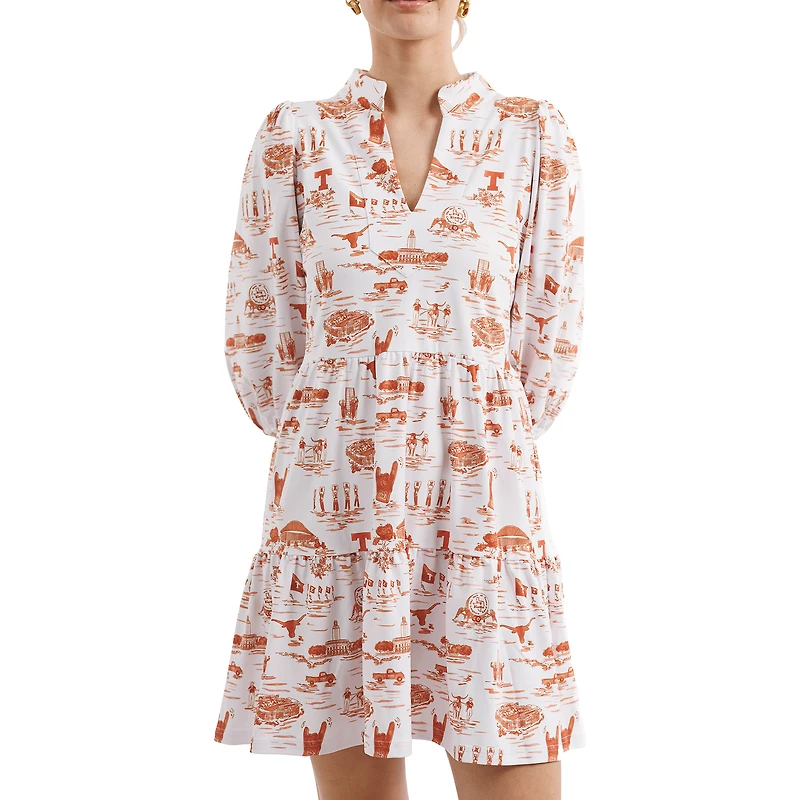 Robe Tory pour femme Smith & Quinn Texas Orange/Burnt Orange Longhorns Tailgate Collection