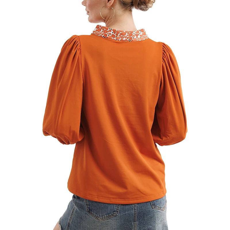 Women's Smith & Quinn Texas Orange Longhorns Tailgate Collection Eliza Top