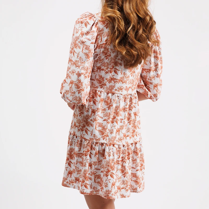 Women's Smith & Quinn Texas Orange Longhorns Tory Tiered Dress