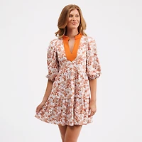Women's Smith & Quinn Texas Orange Longhorns Tory Tiered Dress