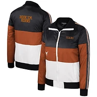 Women's The Wild Collective Texas Orange Longhorns Color-Block Puffer Full-Zip Jacket