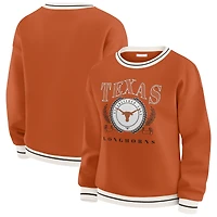 Women's WEAR by Erin Andrews Texas Orange Longhorns Seal Sweatshirt