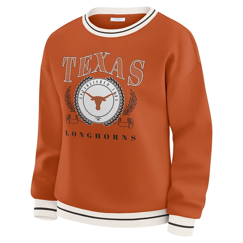 Women's WEAR by Erin Andrews Texas Orange Longhorns Seal Sweatshirt