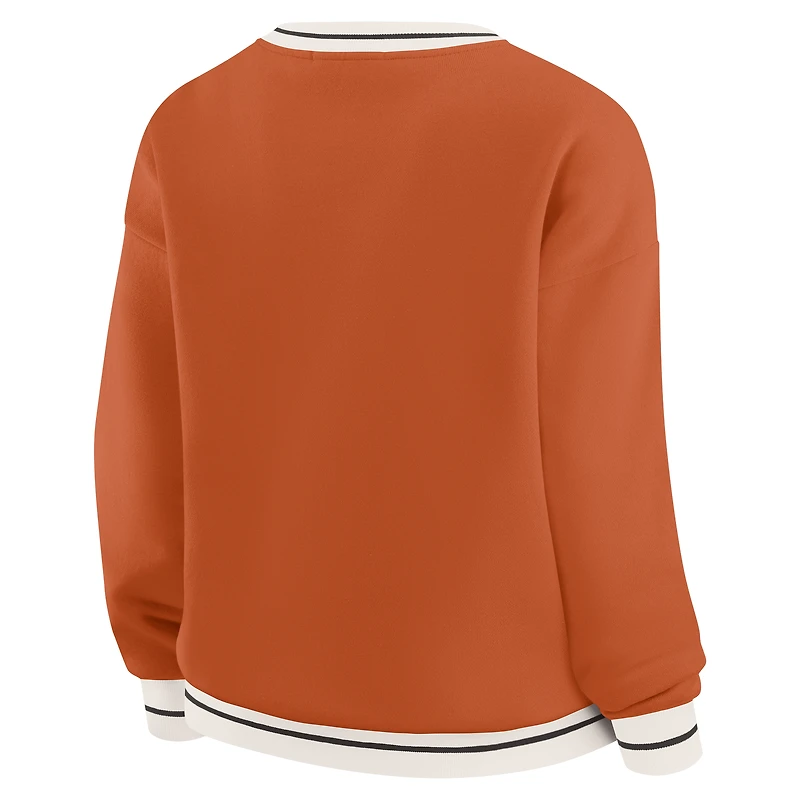 Women's WEAR by Erin Andrews Texas Orange Longhorns Seal Sweatshirt