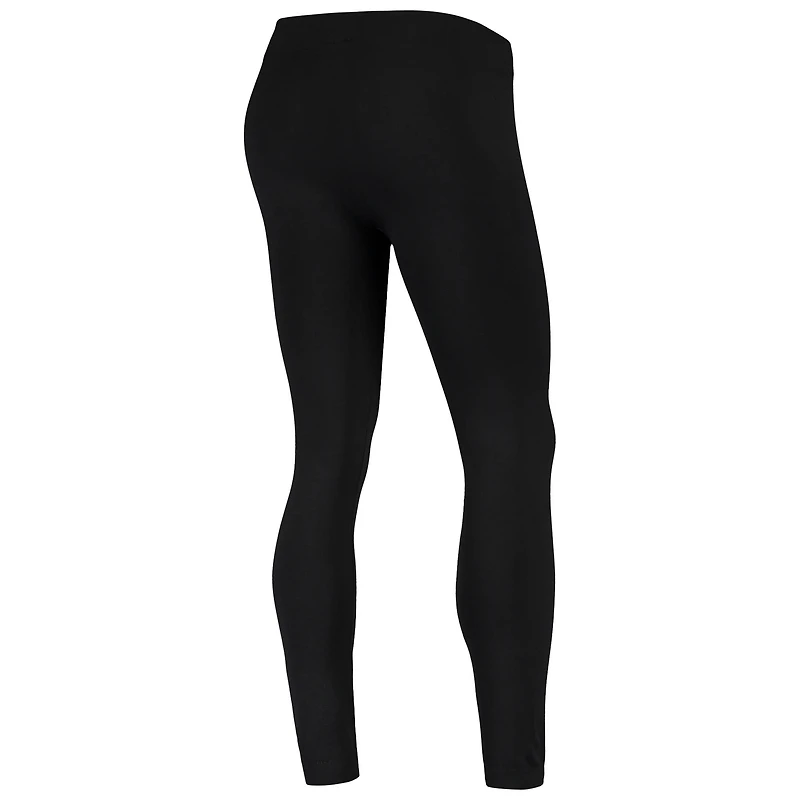 Leggings polaires ZooZatz noirs pour femmes, motif Texas Longhorns