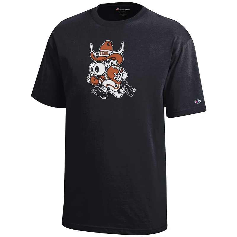 T-shirt Bevo noir du champion des jeunes Texas Longhorns