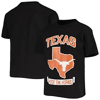 T-shirt Champion de la jeunesse noir Texas Longhorns Strong Mascot