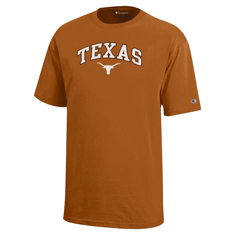 T-shirt Texas Orange avec logo Arch Over Longhorns, champion des jeunes