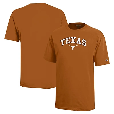 T-shirt Texas Orange avec logo Arch Over Longhorns, champion des jeunes