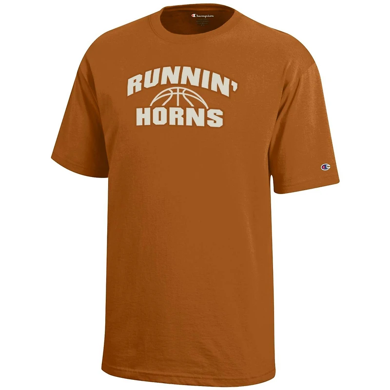 Youth Champion Texas Orange Longhorns Runnin' Horns T-Shirt