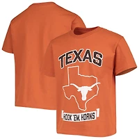 Champion de la jeunesse Texas Orange Longhorns T-shirt mascotte forte