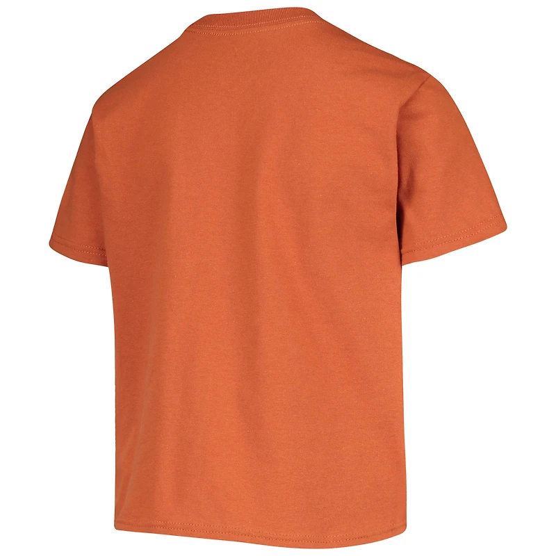 Champion de la jeunesse Texas Orange Longhorns T-shirt mascotte forte