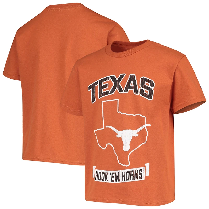 Champion de la jeunesse Texas Orange Longhorns T-shirt mascotte forte