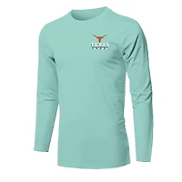 Youth  Light Green Texas Longhorns Merry Christmas Tree Long Sleeve T-Shirt