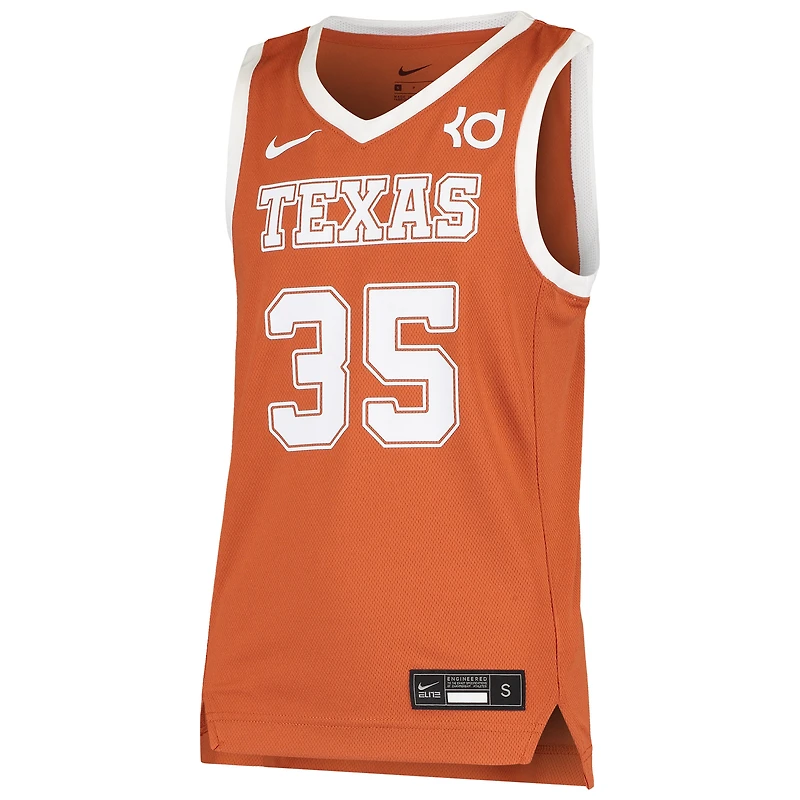 Maillot de basketball réplique Nike Kevin Durant Texas Orange Longhorns pour jeunes