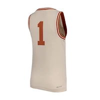 Maillot de basket-ball rétro réplique Nike #1 Natural Texas Longhorns pour jeunes
